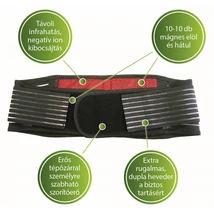 Elasztikus derékszorító öv mágnessel és turmalinnal M Elasztikus derékszorító öv mágnessel és turmalinnal M